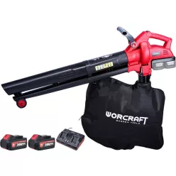   Worcraft CLBV-S40Li ShareSYS, lombszívó, fúvó,230 km/h, 45 lit., 2 db akku +töltő