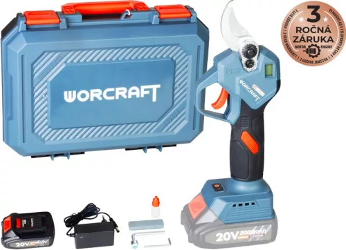 Worcraft akkumulátoros metszőolló szett