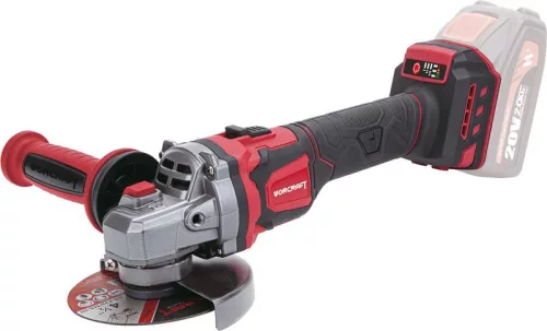 Worcraft CAG-S20LiBE-125, sarokcsiszoló125 mm, fordulatszám szabályozással, szénkefe nélküli