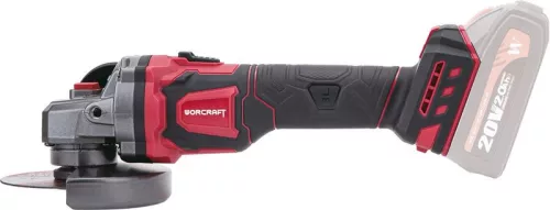 Worcraft CAG-S20LiBEN-125, sarokcsiszoló 125 mm,fordulatszám szabályozással, 1db akku+töltő