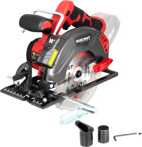 Worcraft CCS-S20LiB körfűrész, 20 V-os, 165 mm, szénkefe nélküli