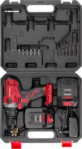 Worcraft CHD-S20LiWB fúró csavarozó gép, 20V, 2x Li-ion 2.0 Ah, szénkefe nélküli, kofferban