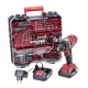 Worcraft CD-S20LiWT fúrógép 20 V-os, 2 db 2,0 Ah-s akkumulátorral, töltővel, 74 db-os készlet