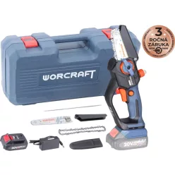   Worcraft Home CHS-S20LiBCM láncfűrész 4"+ 6", akkumulátor, töltő, koffer