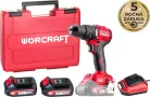 Worcraft CHD-S20LiBCM fúrógép, 20V, 60Nm, 2x Li-ion 2 Ah, 1x töltő, szénkefe nélküli, 