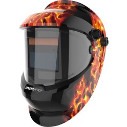   Strend Pro automatikusan sötétedő hegesztőpajzs, nagy látószöggel, Fire Skull
