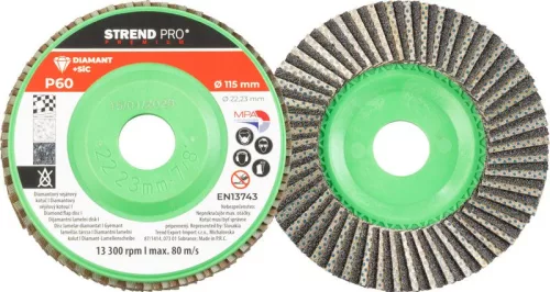 Strend Pro Premium lamellás gyémánt csiszolókorong 115X22 mm, P60