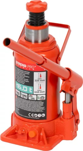Strend Pro hidraulikus olajemelő palackos 16T