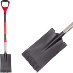   Strend Pro prémium RedShark, egyes ásó, D fogantyúval, üvegszálas nyéllel, 1150 mm