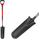 Strend Pro prémium RedShark, hosszú ásó, D fogantyúval, üvegszálas nyéllel, 1280 mm