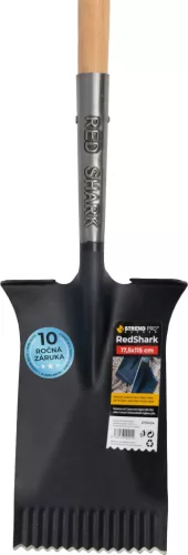 Strend Pro prémium RedShark, egyes ásó, D fogantyúval, fa nyéllel, 1150 mm