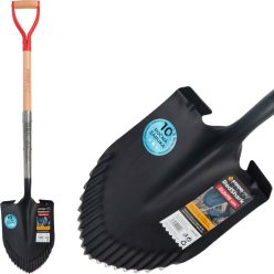   Strend Pro prémium RedShark, hegyes ásó, D fogantyúval, fa nyéllel, 1150 mm