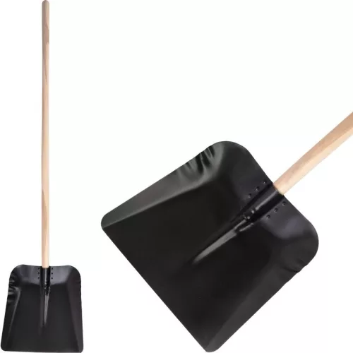 Strend Pro lapát 1,5 mm vastag acélból, fekete, nyéllel