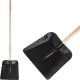 Strend Pro lapát 1,5 mm vastag acélból, fekete, nyéllel