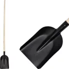 Strend Pro keskeny lapát 185 x 260 mm, fekete, nyéllel