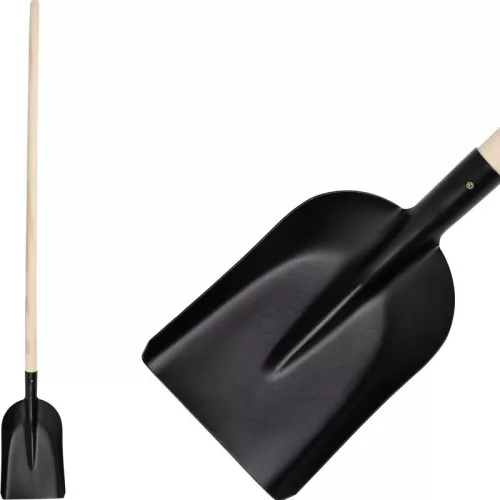 Strend Pro keskeny lapát 185 x 260 mm, fekete, nyéllel