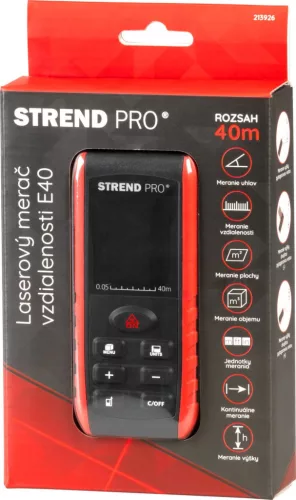 Strend Pro lézeres távolságmérő szögmérővel 40m