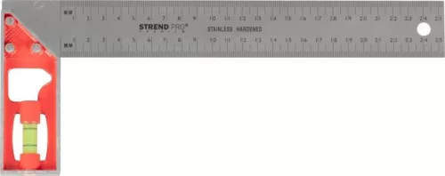 Strend Pro Prémium szögmérő vízmértékkel, 250 mm