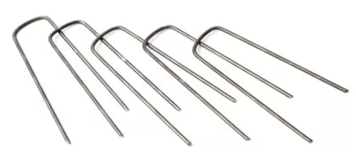 Strend Pro Garden földbe rögzítő fém bilincs, 4 x 15 cm, 40 db