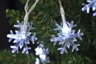 MagicHome karácsonyi hópehely lánc, 10 LED hideg fehér, 0,90 m
