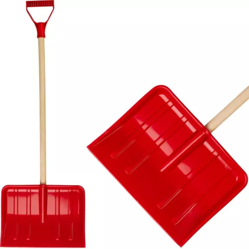 Strend Pro BOBAS gyerek hólapát, PVC, fa nyéllel, 285x210/850 mm