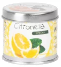 Citronella gyertya fémdobozban, 50 g, 55x55 mm