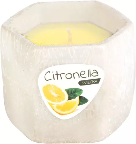 Citronella gyertya, cement tartóban 85 g, 90x75 mm