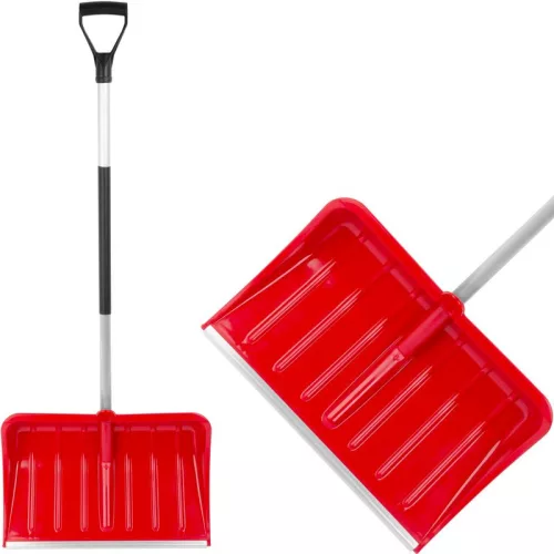 Strend Pro PVC hólapát, fém él, alumínium nyélle, 540x360/1370 mm