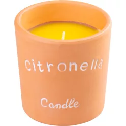   Citronella, rovarriasztó gyertya, terrakotta, 185 g, 100x100 mm