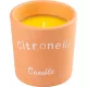 Citronella, rovarriasztó gyertya, terrakotta, 185 g, 100x100 mm