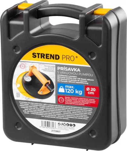 Strend Pro vákuumos tapadókorong nyomásmérővel, 120 kg, 20 cm