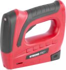Strend Pro akkumulátoros tűzőgép 3,6 V, Li-ion, kapcsok 6-10 mm, szegek 10 mm
