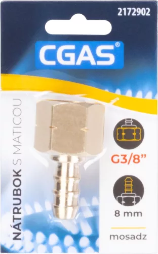 CGAS balmenetes hollander, egyirányú, G3/8