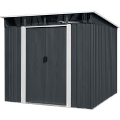 Strend Pro kerti fém tároló, antracit, 238x199x202 cm