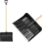 Strend Pro M0 PVC hólapát, fém él, fa nyéllel, 400x310 mm