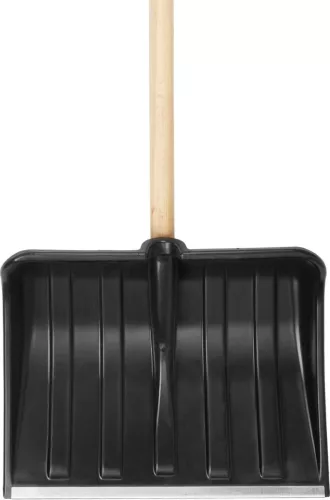 Strend Pro M0 PVC hólapát, fém él, fa nyéllel, 400x310 mm