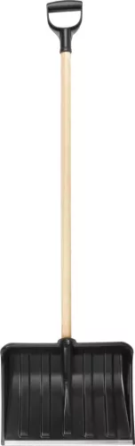 Strend Pro M0 PVC hólapát, fém él, fa nyéllel, 400x310 mm