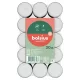 Bolsius teamécses, fehér, 30 db