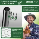 Strend Pro baromfi ketrec tetővel 3 X 2 X 2 méter