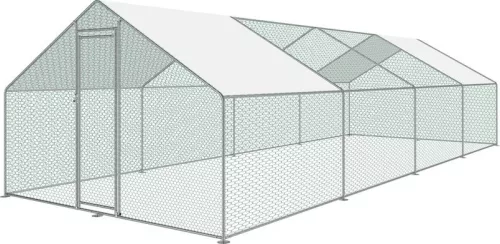 Strend Pro baromfi ketrec tetővel 3 X 8 X 2 méter