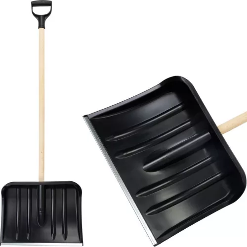 Strend Pro PVC hólapát, fém él, fa nyéllel, 435x330 mm értékcsökkentett