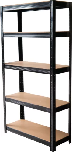 Strend Pro fém polc MDF lapokkal, 5 polc,antracit