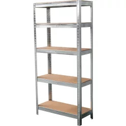 Strend Pro fém polc MDF lapokkal, 5 polc,1500x700x300mm