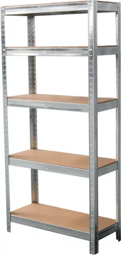 Strend Pro fém polc MDF lapokkal, 5 polc,1500x700x300mm