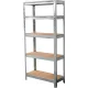Strend Pro fém polc MDF lapokkal, 5 polc,1500x700x300mm