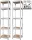 Strend Pro fém polc MDF lapokkal, 5 polc, 1800x400x400 mm, 2 db-os csomag