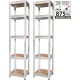Strend Pro fém polc MDF lapokkal, 5 polc, 1800x400x400 mm, 2 db-os csomag