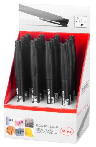 Strend Pro vékony fekete filctoll