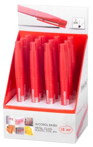 Strend Pro vékony piros filctoll