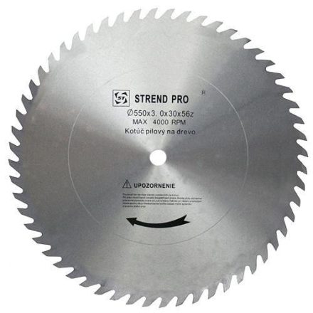 Strend Pro körfűrészlap vídia nélküli 250 x 1,6 x 25 mm, 56 T